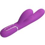 PRETTY LOVE - PERLITA 3 IN 1 VIBRATORE MULTIFUNZIONE CONIGLIO VIOLA