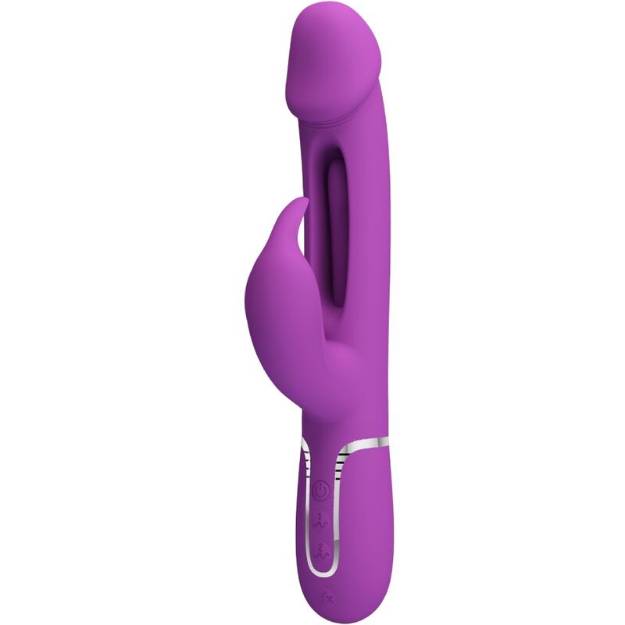 PRETTY LOVE - KAMPAS 3 IN 1 MULTIFUNZIONE VIBRATORE CONIGLIO VIOLA