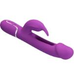 PRETTY LOVE - KAMPAS 3 IN 1 MULTIFUNZIONE VIBRATORE CONIGLIO VIOLA