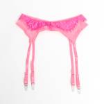 SUBBLIME - 955359 COMPLETO REGGISENO CON PIZZO E GIACCHETTI ROSA E VIOLA S/M