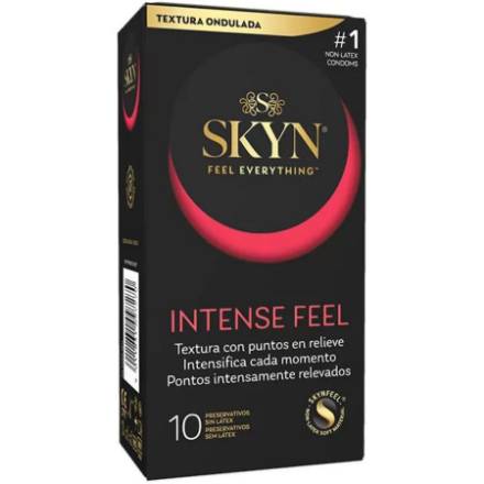 SKYN - PRESERVATIVO TEXTURED INTENSE FEEL CON DESIGN ONDULATO 10 UNITÃ€