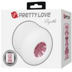 PRETTY LOVE - MASTURBATORE MASCHILE BIANCO CRYSTLE