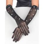 SUBBLIME - 957469SHINE GUANTI TRASPARENTI NERI S/M