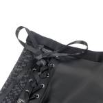 SUBBLIME - 957582 SET REGGISENO E GONNA IN PELLE NERO S/M