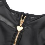 SUBBLIME - 957674 ABITO IN PELLE CON ZIP CUORE NERO L/XL