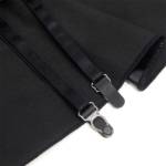 SUBBLIME - 957711 ABITO IN PELLE CON ZIP E PIZZO NERO L/XL