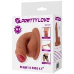 PRETTY LOVE - WARNELL DILDO ULTRA REALISTICO ED ELASTICO 9,5 CM MULATO