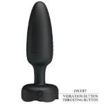 PRETTY LOVE - TARION PLUG ANALE CON LUCE LED NERO 12,5 CM