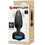 PRETTY LOVE - TARION PLUG ANALE CON LUCE LED NERO 12,5 CM