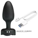 PRETTY LOVE - VARIAN PLUG ANALE CON LUCE LED NERO 10,8 CM