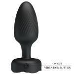 PRETTY LOVE - VARIAN PLUG ANALE CON LUCE LED NERO 10,8 CM