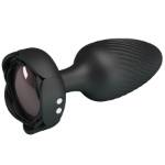 PRETTY LOVE - OSBORN PLUG ANALE CON LUCE LED NERO 9,8 CM
