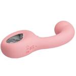 PRETTY LOVE - ERYNNYES VIBRATORE PUNTO G + STIMOLATORE CLITORIDEO 10 VIBRAZIONI ROSA