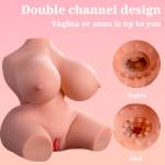 XISE - FRIEDA TORSO FEMMINILE REALISTICO CON VIBRAZIONE 36 CM