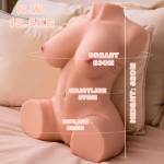 XISE - DANIA THRUSTING TORSO REALISTICO CON VIBRAZIONE FEMMINILE 52 CM