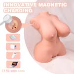 XISE - TORSO REALISTICO PICCOLO E SPINTO CON VIBRAZIONE FEMMINILE 40 CM