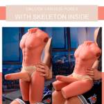 XISE - JASON MEZZO CORPO TORSO MASCHILE REALISTICO CON SPINTA E VIBRAZIONE 55 CM