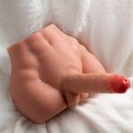 XISE - PEEL DILDO ASS REALISTICO DILDO MASTURBATORE POSIZIONE FRONTALE CON SPINTA 17,5 CM