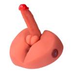 XISE - MIELE DILDO MASTURBATORE REALISTICO CON VIBRAZIONE 25 CM