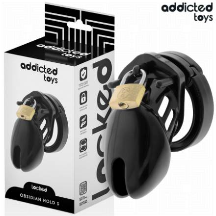 ADDICTED TOYS LOCKED - GABBIA PER PENE OBSIDIAN HOLD TAGLIA S
