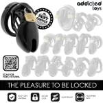 ADDICTED TOYS LOCKED - GABBIA PER PENE OBSIDIAN HOLD TAGLIA S