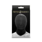 NS NOVELTIES - FETISH & FASHION CAPPUCCIO BOCCA CHIUSA CON CERNIERA NYLON NERO