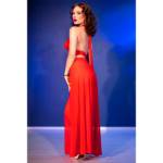 CHILIROSE - CR 4857 SET TOP E PANTALONI ROSSI TAGLIA L