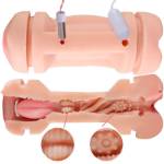 SHEQU - KAY DOPPIO MASTURBATORE CON DOPPIA BOCCA E VIBRAZIONE DELLA VAGINA