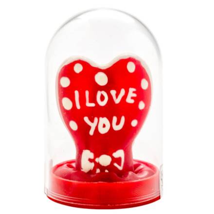 CONDOMERIE - PRESERVATIVI NOVITÃ DIPINTI A MANO CUORE - MODELLO I LOVE YOU 1