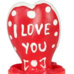 CONDOMERIE - PRESERVATIVI NOVITÃ€ DIPINTI A MANO CUORE - MODELLO I LOVE YOU 1