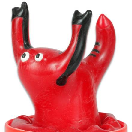 CONDOMERIE - PRESERVATIVI NOVITÃ DIPINTI A MANO SCORPIONE ROSSO