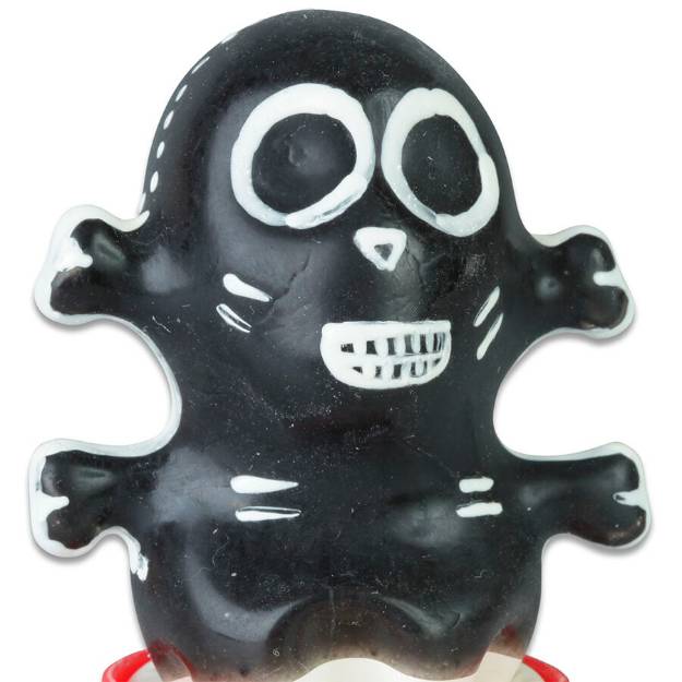 CONDOMERIE - PRESERVATIVI NOVITÃ€ DIPINTI A MANO TESCHIO MODELLO NERO 1
