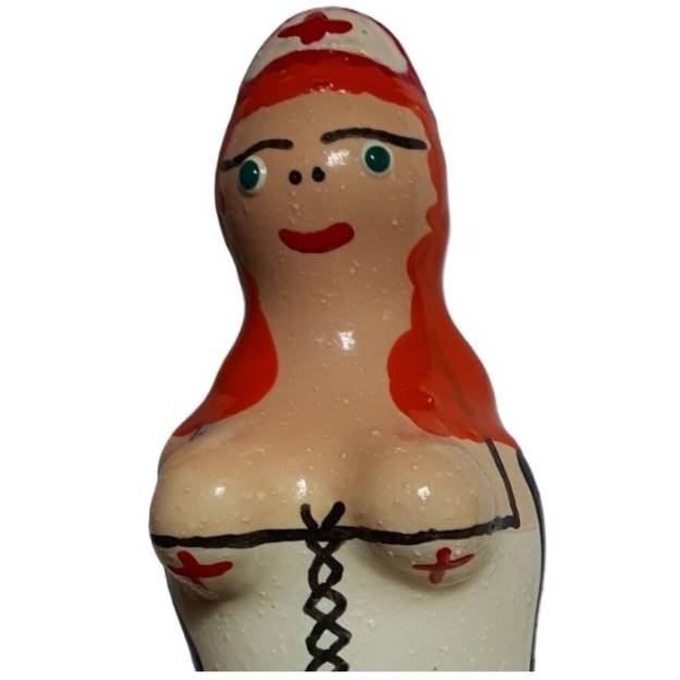 CONDOMERIE - PRESERVATIVI NOVITÃ€ DIPINTI A MANO INFERMIERA ROSSA