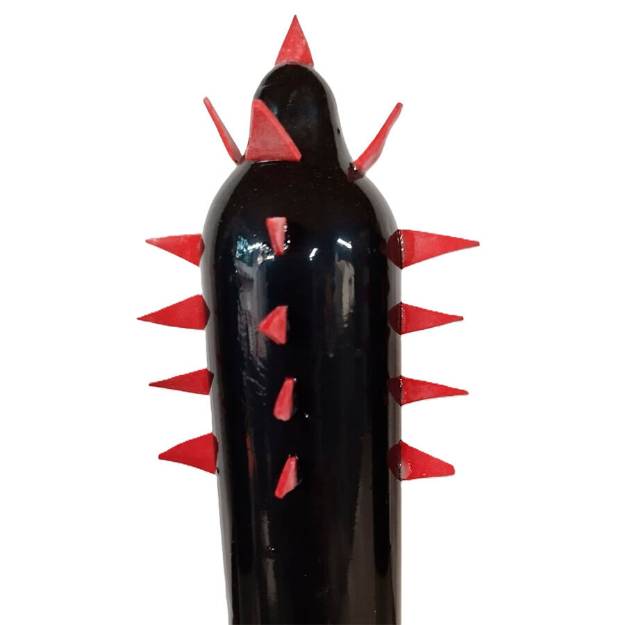 CONDOMERIE - PRESERVATIVI NOVITÃ€ DIPINTI A MANO CACTUS NERO XL