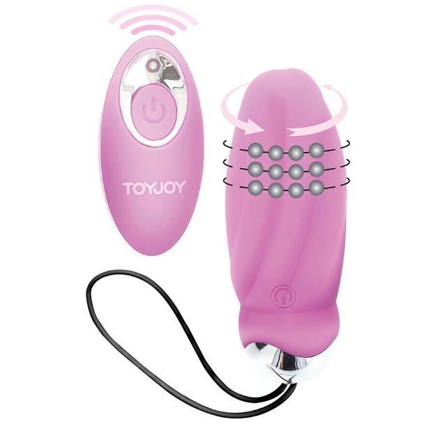 TOYJOY - VIBRATORE ROSA CON TELECOMANDO PER LA FELICITÃ€ CHE MI FAI CREPUSCOLARE