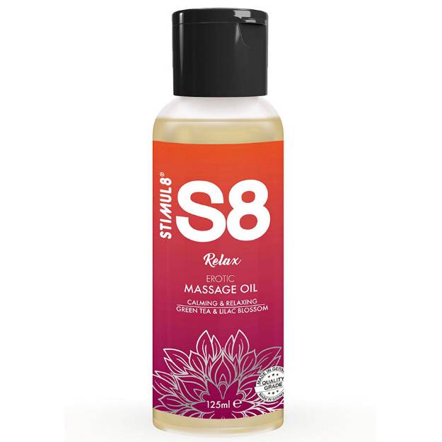 STIMUL8 - S8 RELAX OLIO PER MASSAGGI AL TÃˆ VERDE 125 ML