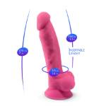 SILEXD â€“ MODELLO DI PENE REALISTICO 7 ROSA BRILLANTE AL BUIO
