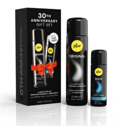 PJUR - COFANETTO 30Â° ANNIVERSARIO PJUR ORIGINAL 100 ML + PJUR AQUA 30 ML IN REGALO