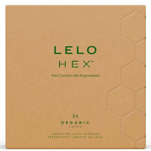 LELO - PRESERVATIVI ORGANICI HEX CONFEZIONE DA 36 UNITÃ€
