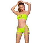 CHILIROSE - CR 4866 SET TOP E SHORTS VERDE NEON S/M
