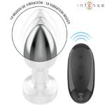 INTENSE - PLUG ANALE 10 VIBRAZIONI METALLO CON TELECOMANDO S