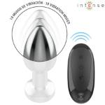 INTENSE - PLUG ANALE 10 VIBRAZIONI METALLO CON TELECOMANDO M