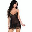 LIVCO CORSETTI FASHION - LUISE 1710 BABYDOLL + PERIZOMA NERO S