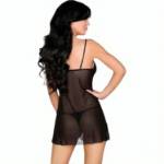 LIVCO CORSETTI FASHION - LUISE 1710 BABYDOLL + PERIZOMA NERO S