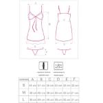 LIVCO CORSETTI FASHION - HYEONA 1710 BABYDOLL + PERIZOMA ROSA M