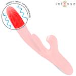 INTENSE - KAROL VIBRATORE MULTIFUNZIONE SPINTA E STIMOLAZIONE E ONDE STIMOLANTI ROSSO